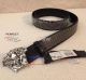 Perfect Replica Versace Stainless Steel Buckle And Diamonds Black Leather Belt (4)_th.jpg